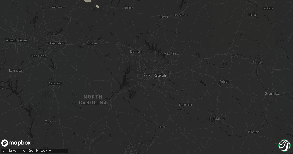Hail map in Cary, NC on July 28, 2026