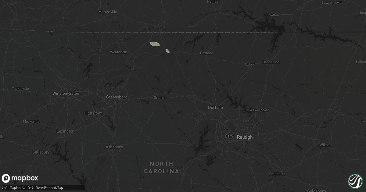 Hail map in Efland, NC on July 28, 2026