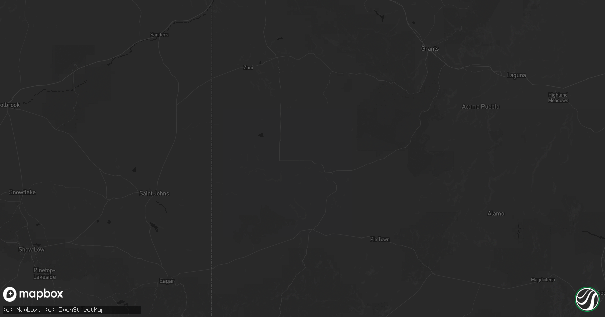 Hail map in Fence Lake, NM on July 28, 2026