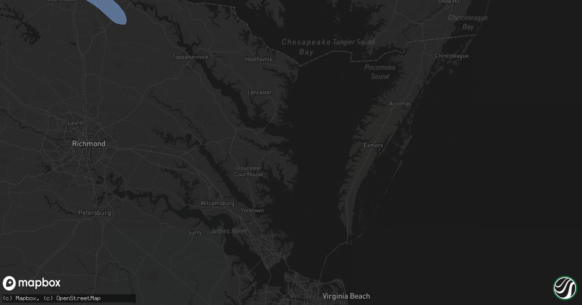 Hail map in Gwynn, VA on July 28, 2026