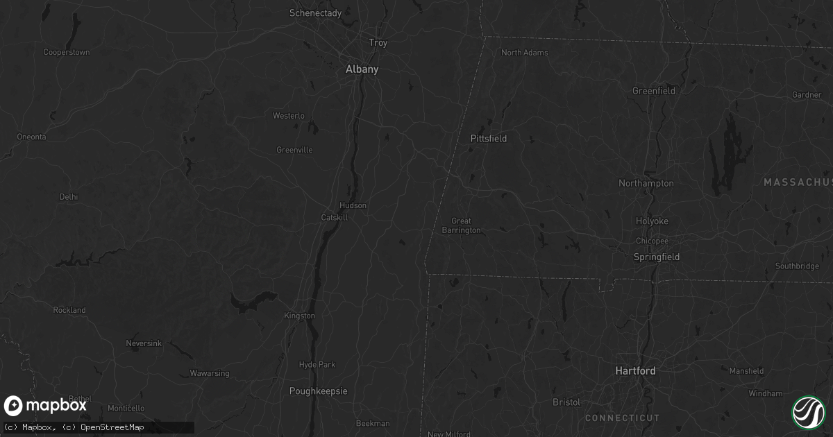 Hail map in Hillsdale, NY on July 28, 2026