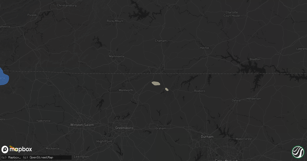 Hail map in Pelham, NC on July 28, 2026