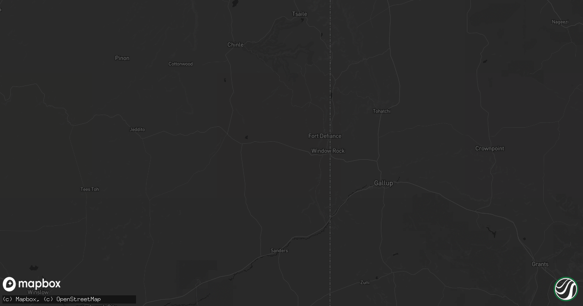 Hail map in Saint Michaels, AZ on July 28, 2026