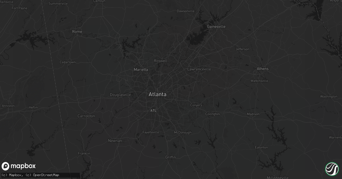 Hail map in Scottdale, GA on July 28, 2026