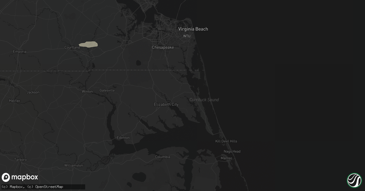 Hail map in Shawboro, NC on July 28, 2026