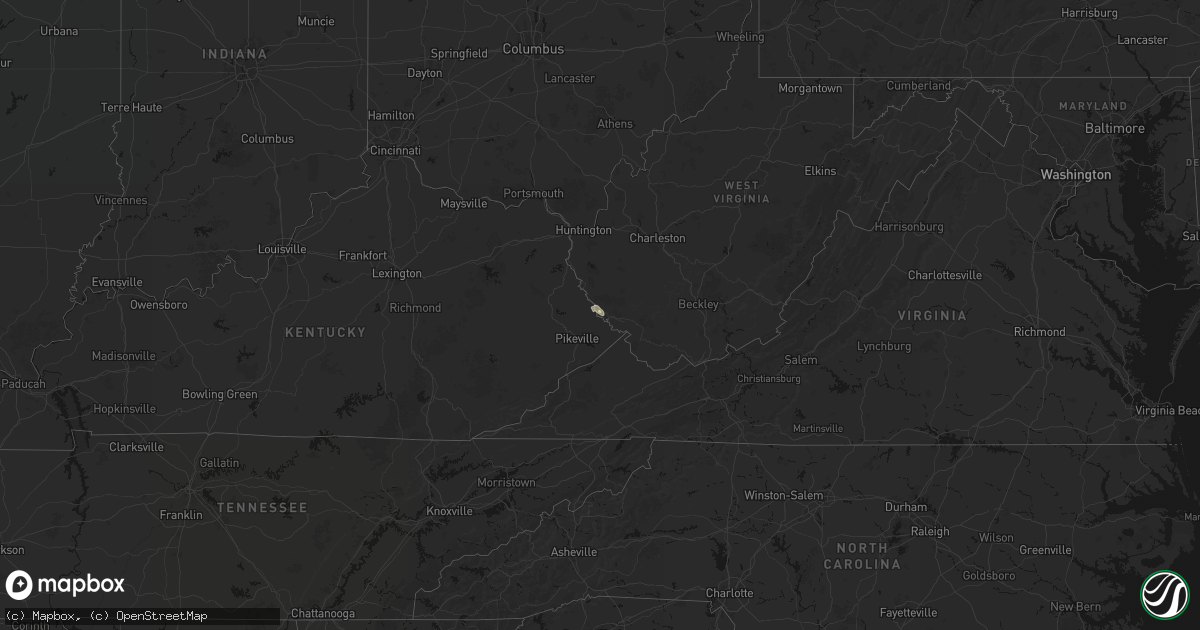 Hail map on July 28, 2026