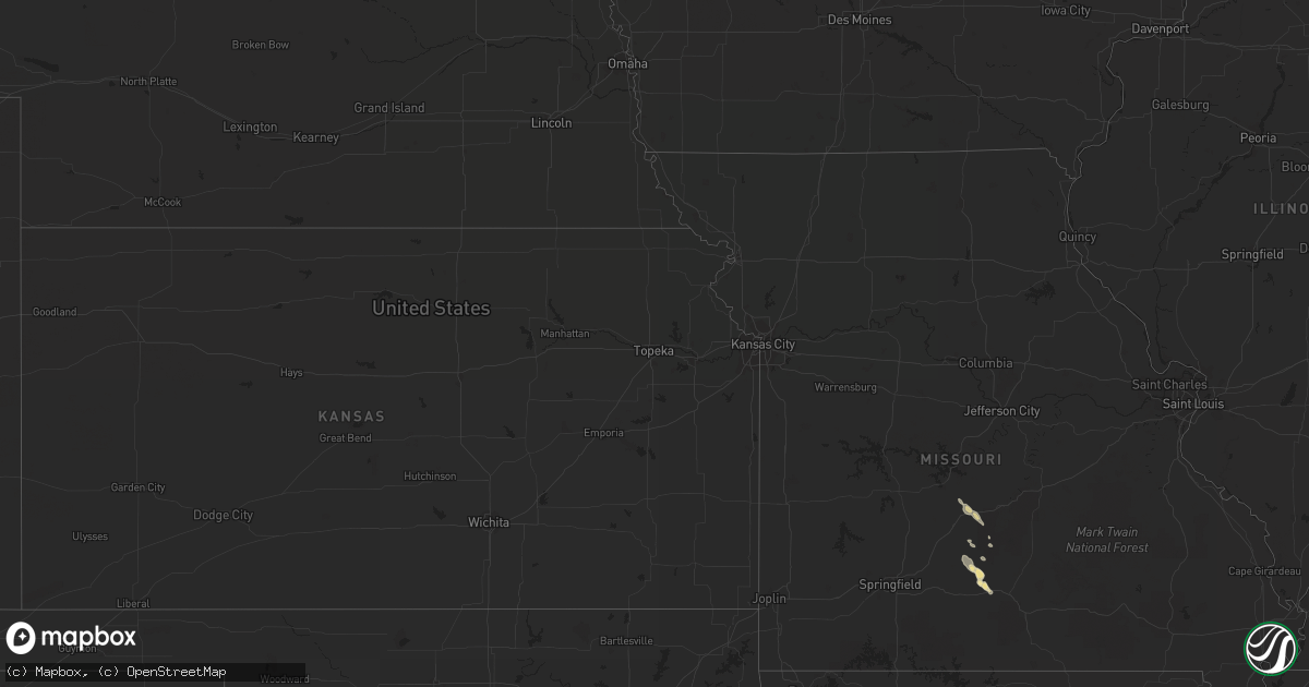 Hail map in Colorado on July 29, 2012