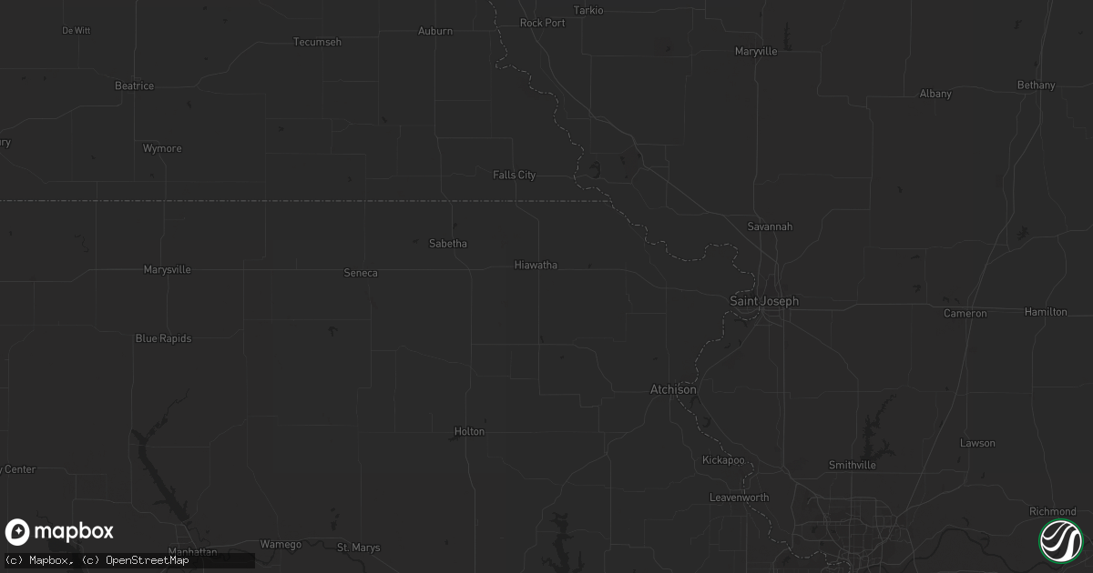 Hail map in Roseau, MN on July 29, 2012