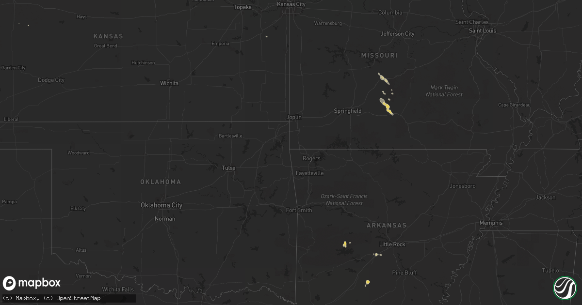 Hail map on July 29, 2012