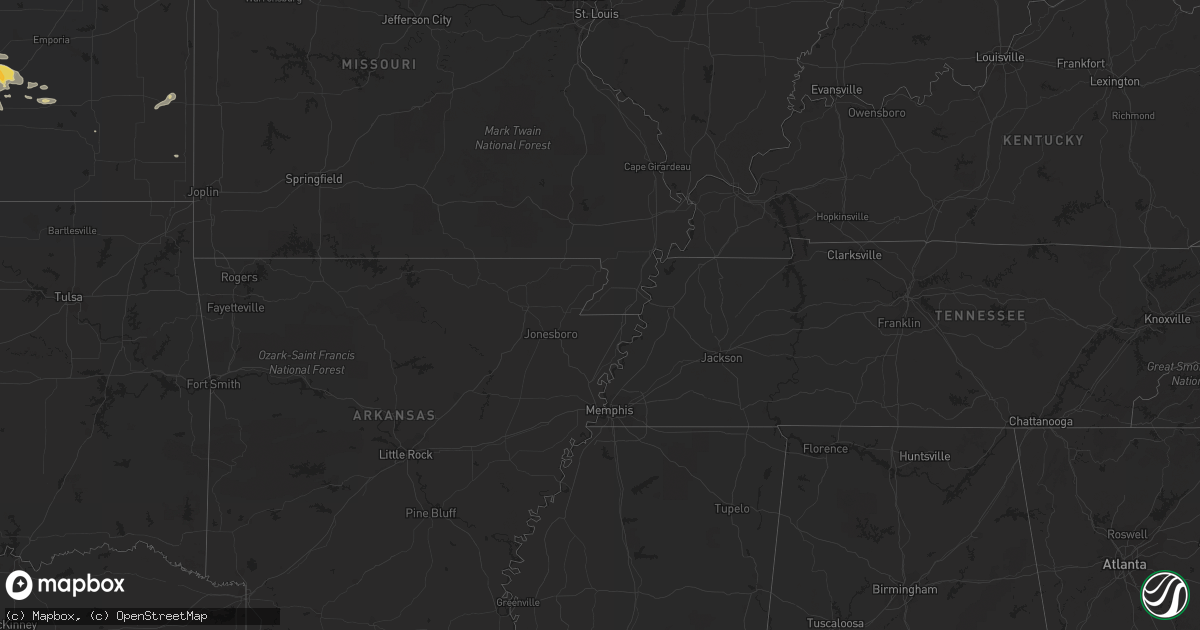 Hail map in New Hampshire on July 29, 2013