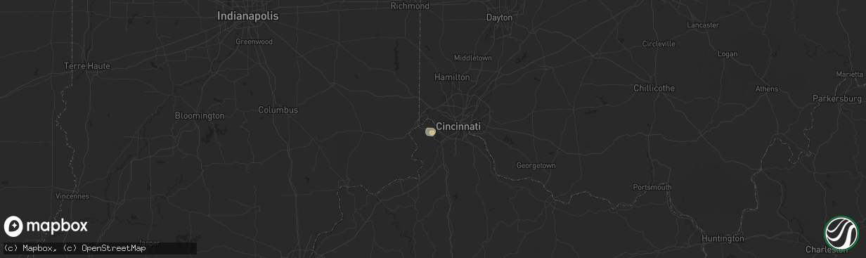 Hail map in Hebron, KY on July 29, 2015