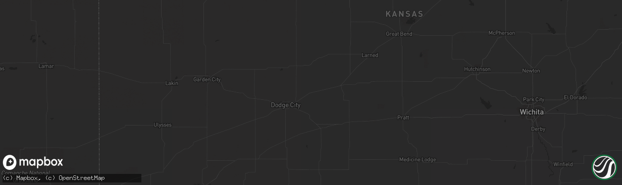 Hail map in Spearville, KS on July 29, 2015