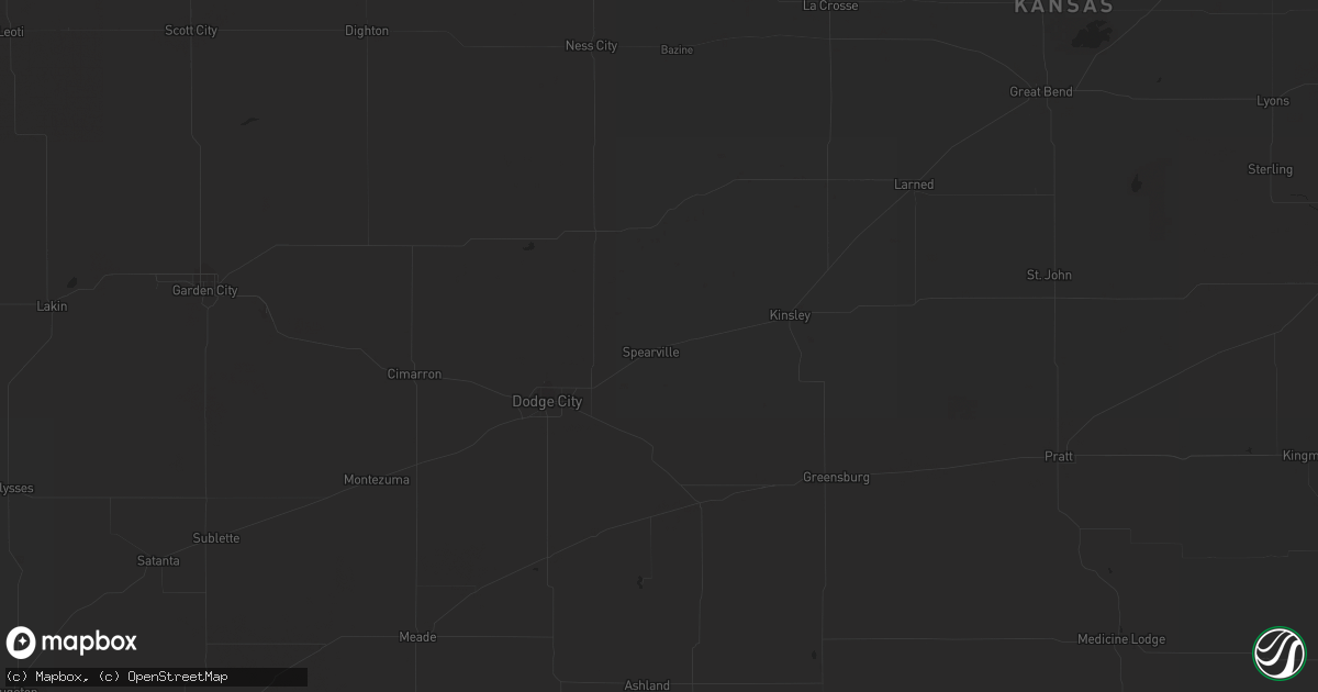 Hail map in Spearville, KS on July 29, 2015