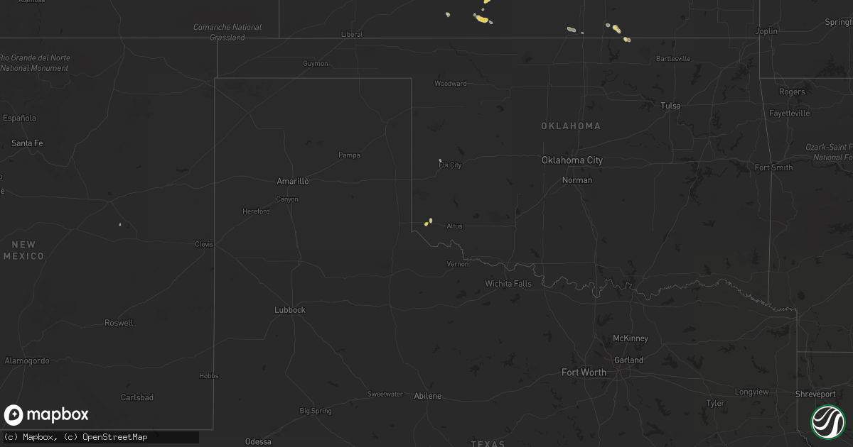 Hail map on July 29, 2015