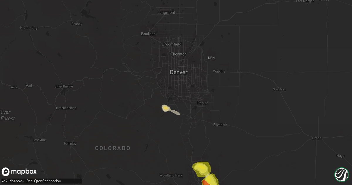 Hail map in Littleton, CO on July 29, 2019