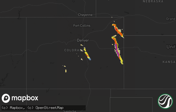 Hail map preview on 07-29-2019