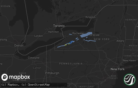 Hail map preview on 07-29-2020