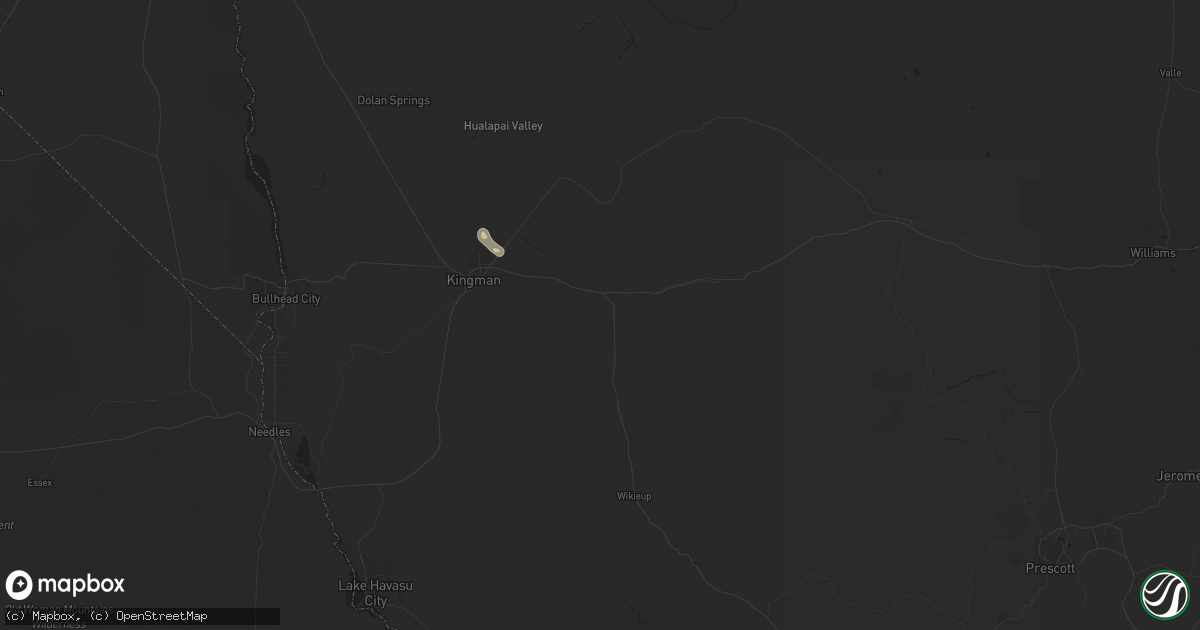 Hail map in Kingman, AZ on July 29, 2022