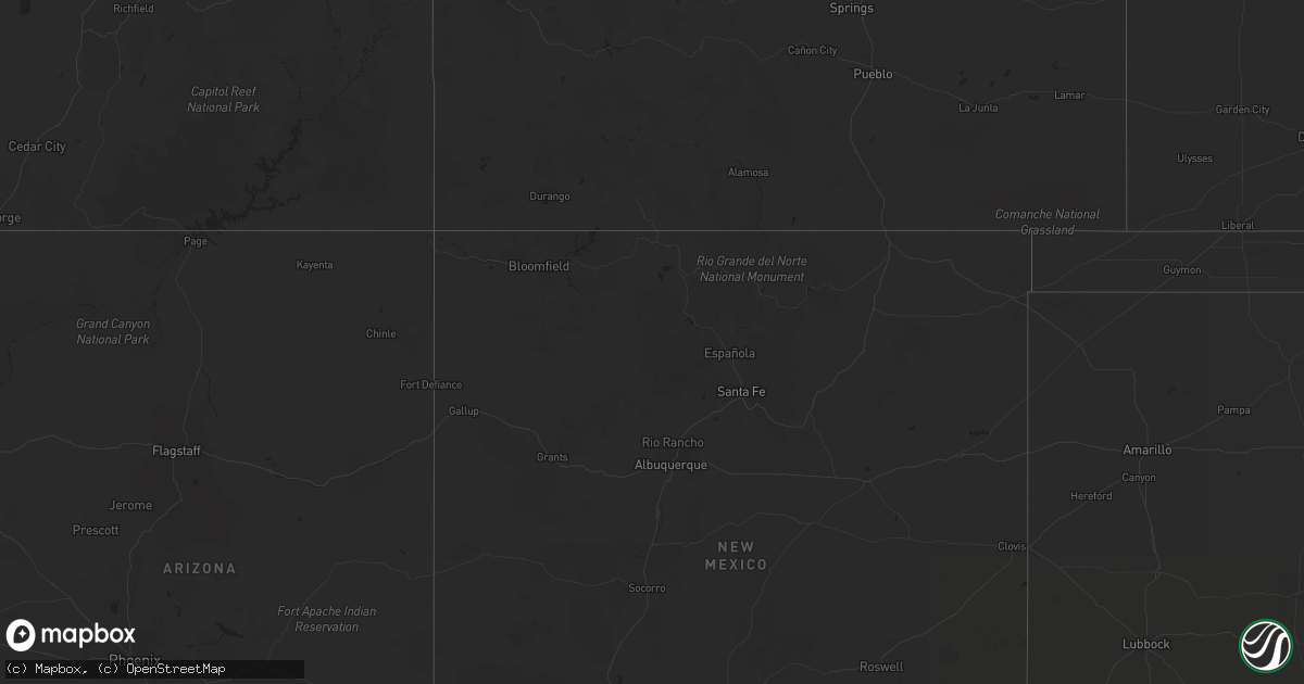 Hail map in Arizona on July 29, 2023