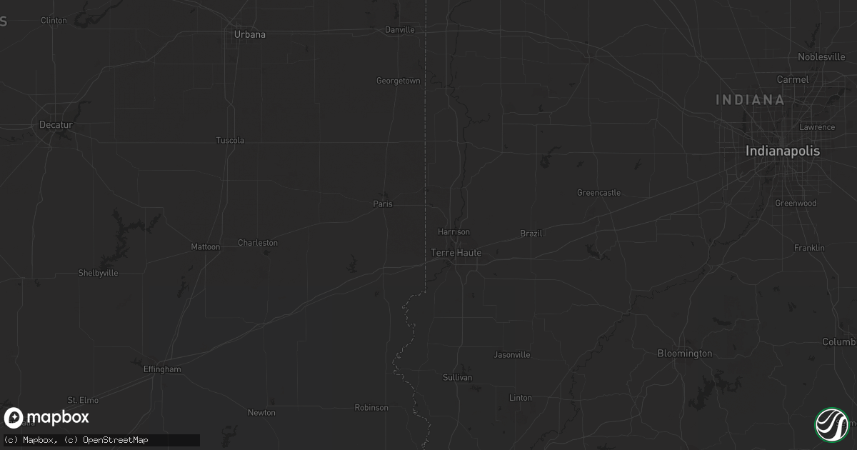 Hail map in East Saint Louis, IL on July 29, 2023