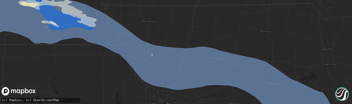 Hail map in Fulton, MO on July 29, 2023