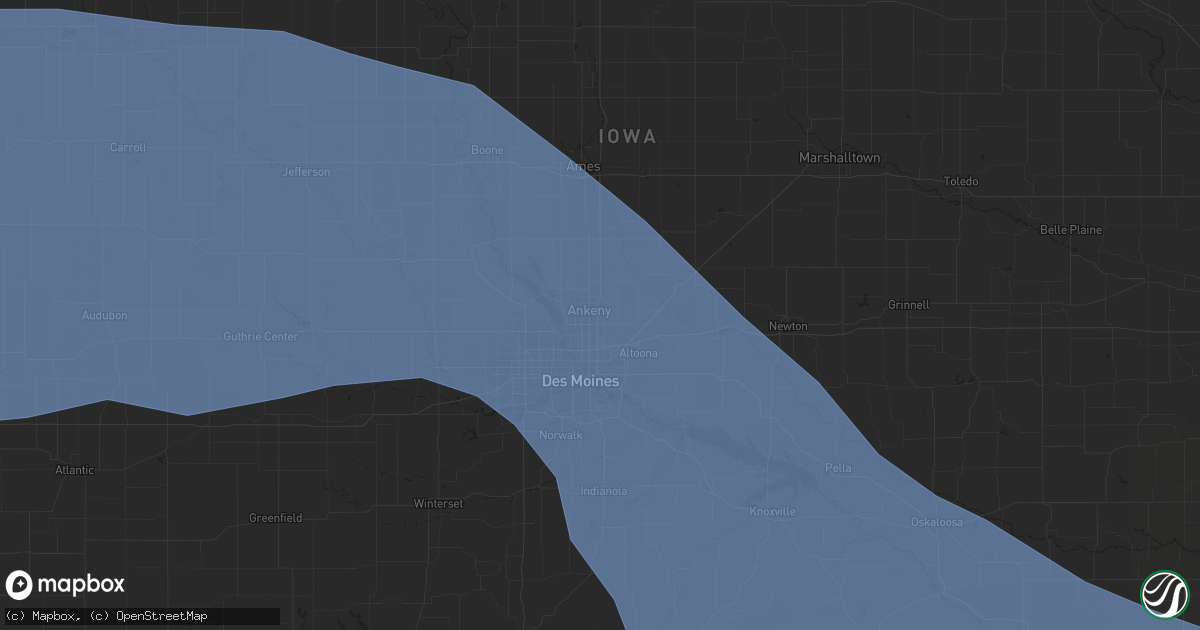 Hail map in Ankeny, IA on July 29, 2024