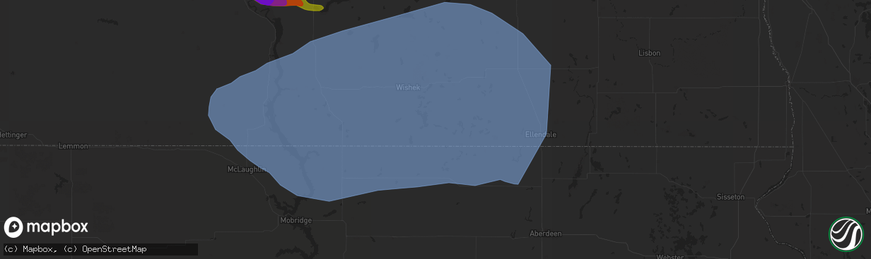 Hail map in Ashley, ND on July 29, 2024