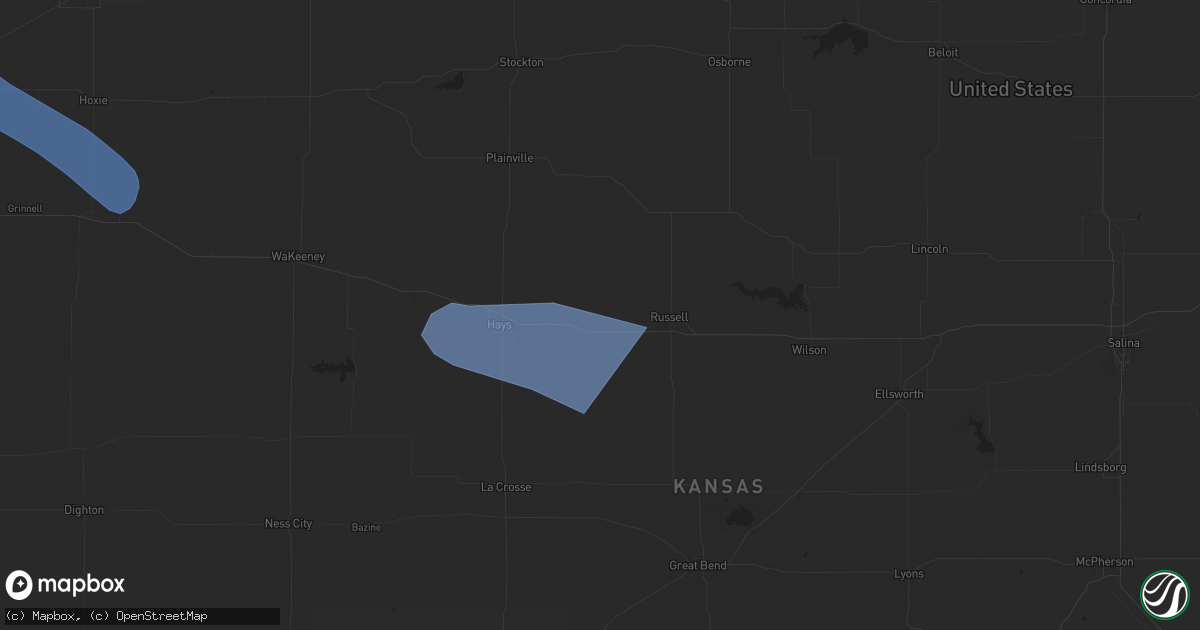 Hail map in Gorham, KS on July 29, 2024