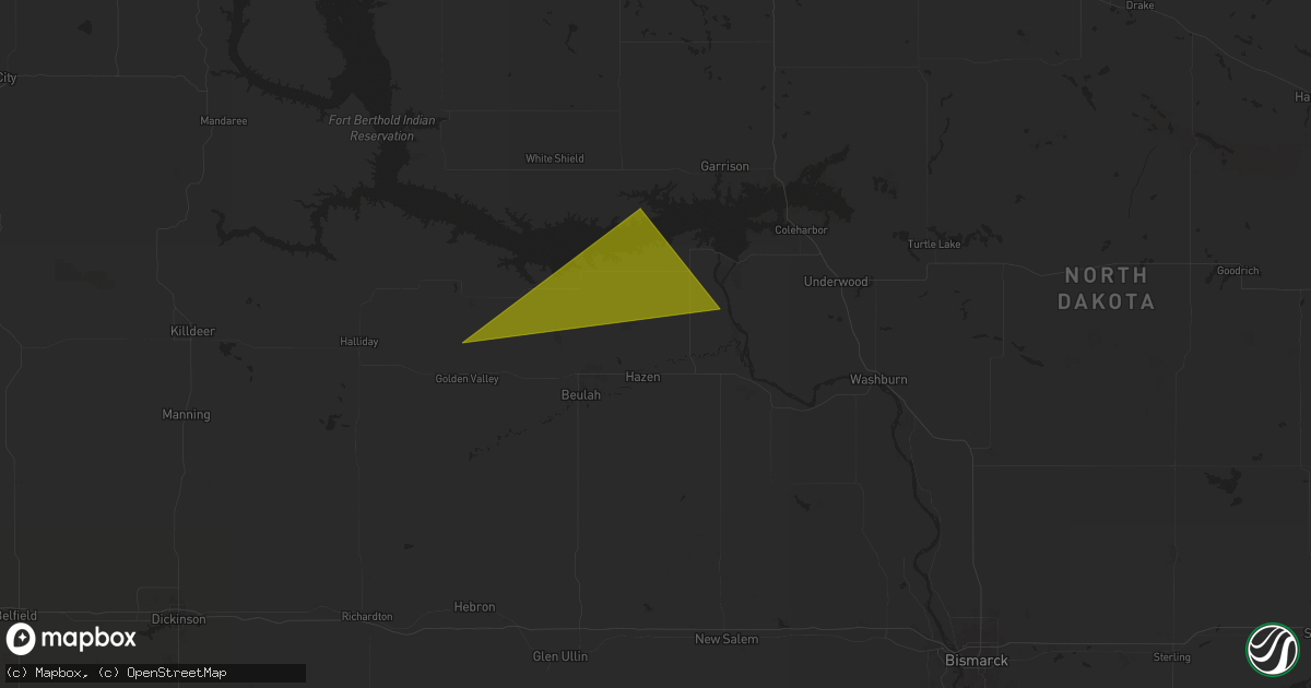 Hail map in Hazen, ND on July 29, 2024