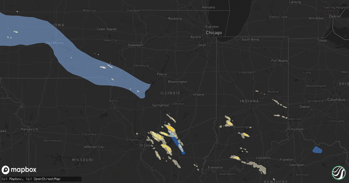 Hail Map in Illinois on July 29, 2024 - HailTrace