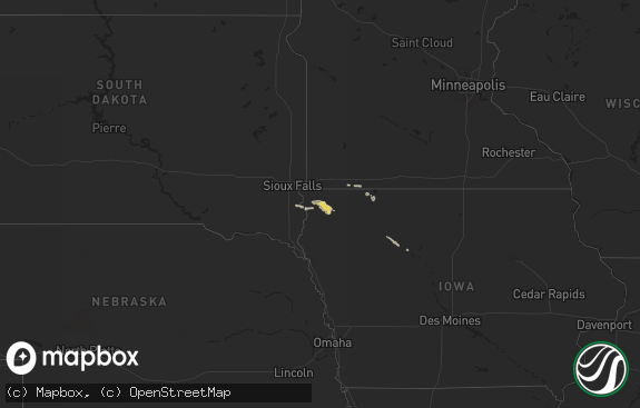 Hail map preview on 07-29-2025