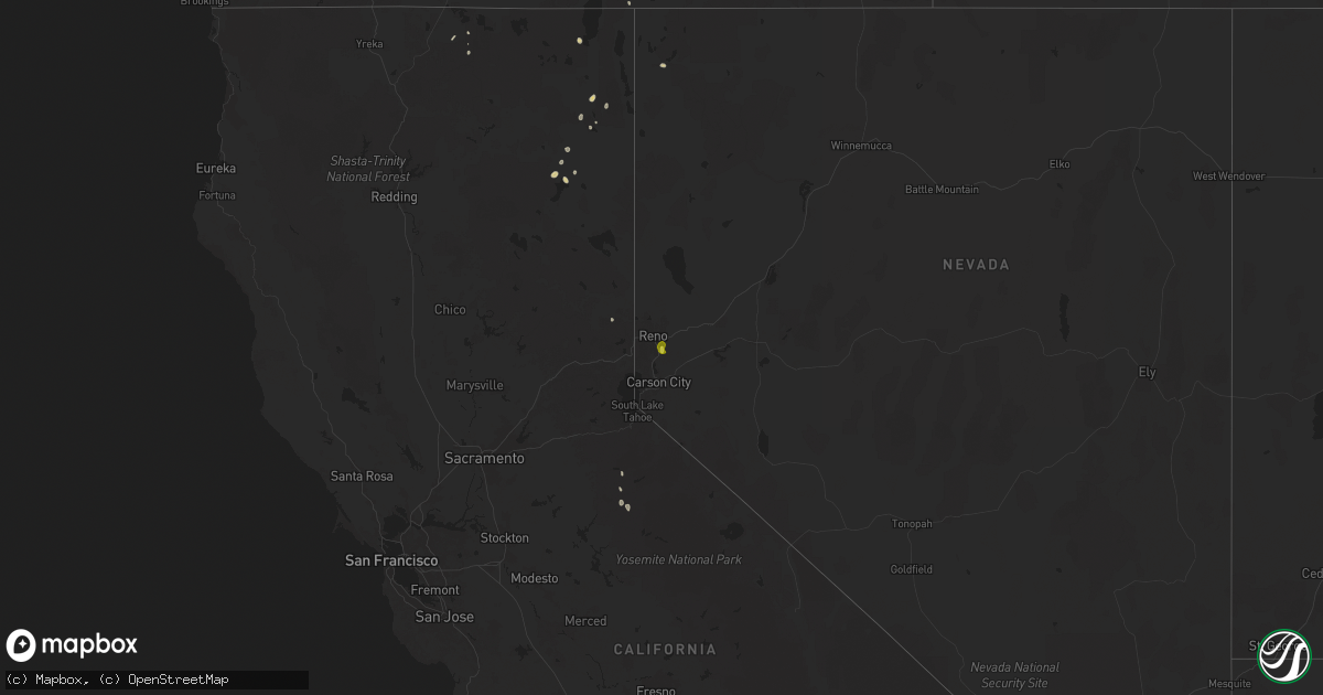 Hail map on July 29, 2025