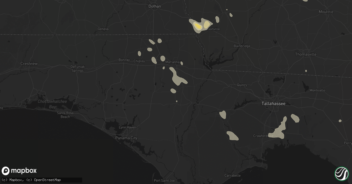 Hail map in Altha, FL on July 29, 2026