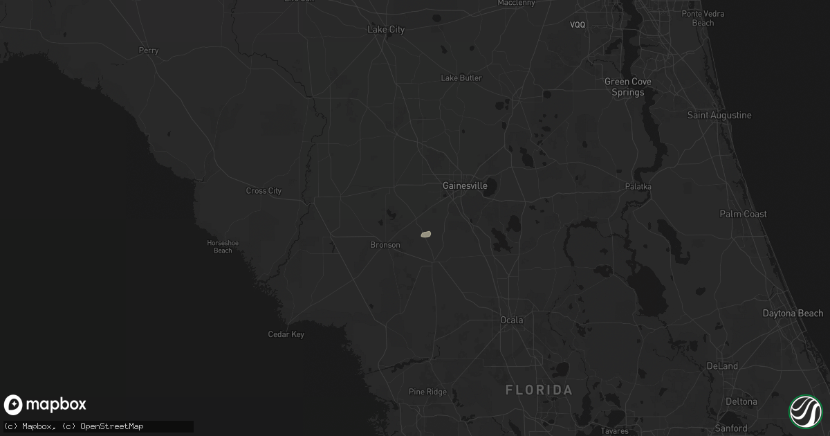 Hail map in Archer, FL on July 29, 2026