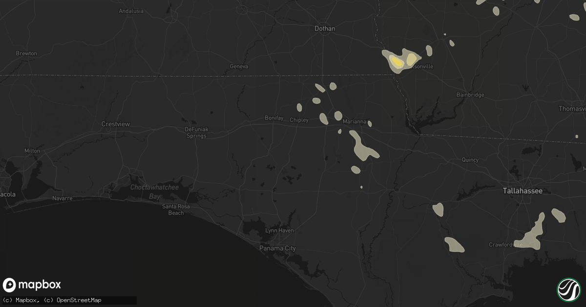 Hail map in Chipley, FL on July 29, 2026