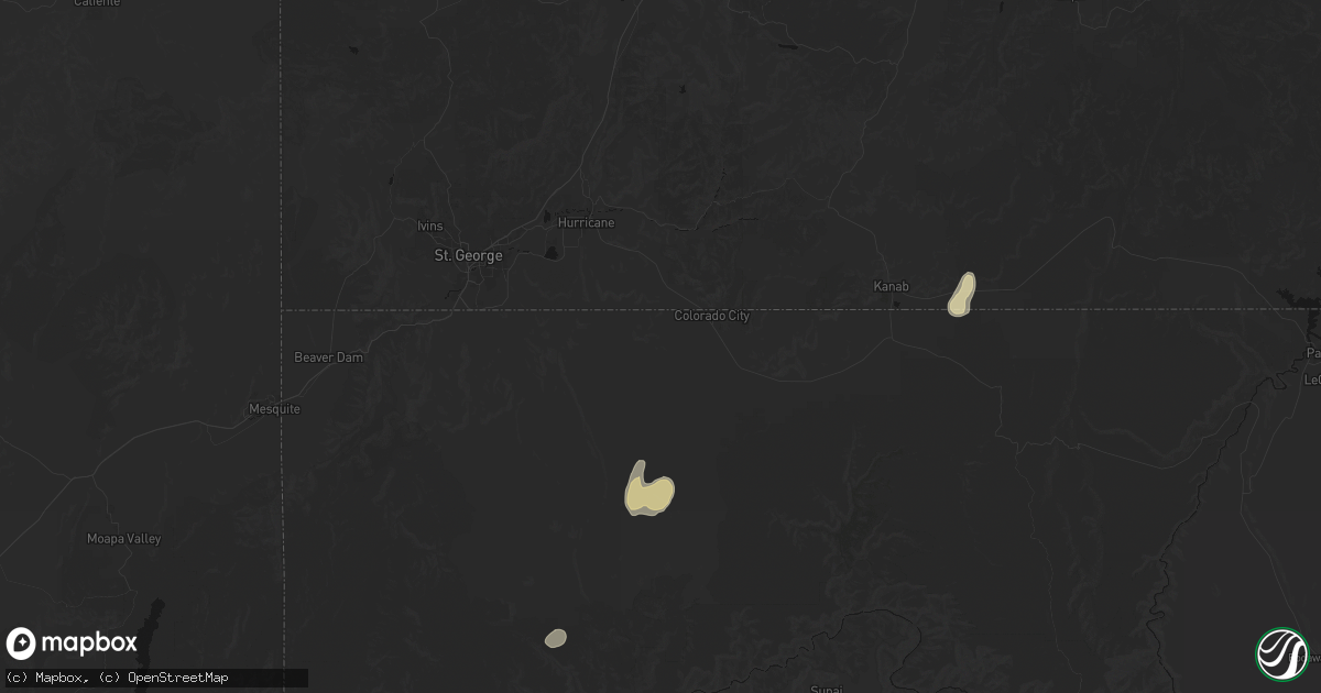 Hail map in Colorado City, AZ on July 29, 2026