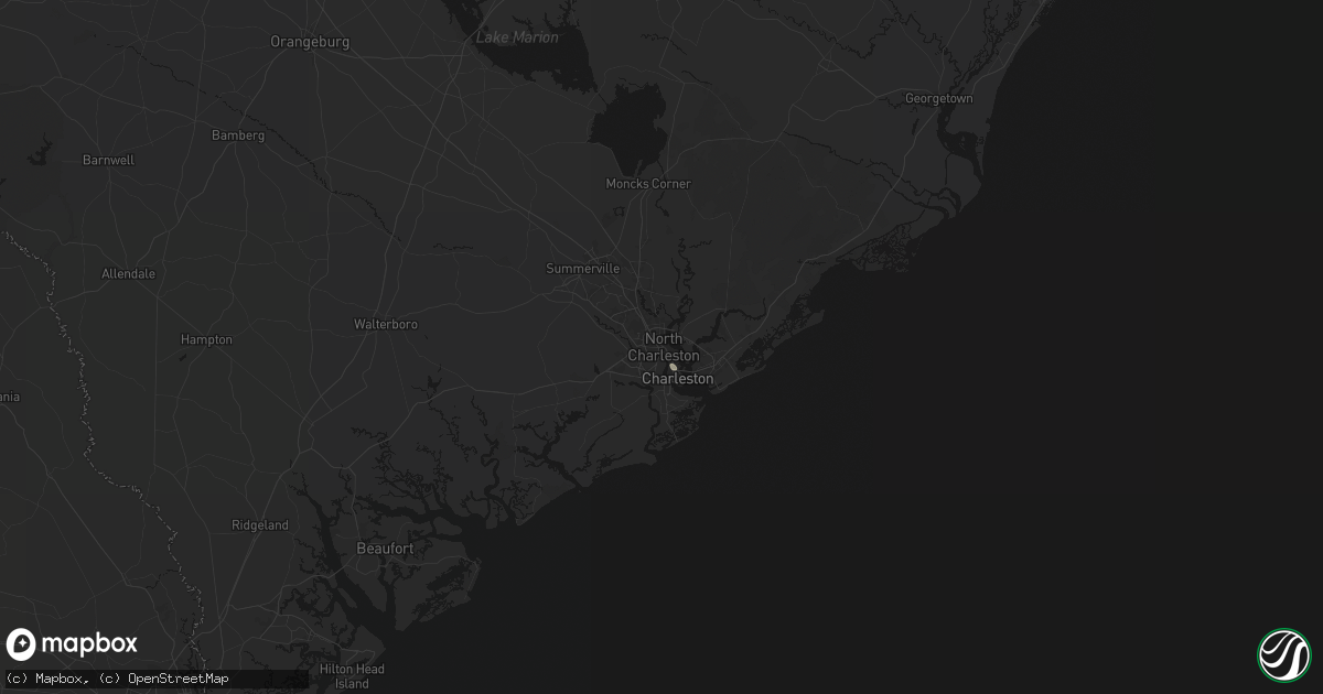 Hail map in North Charleston, SC on July 29, 2026