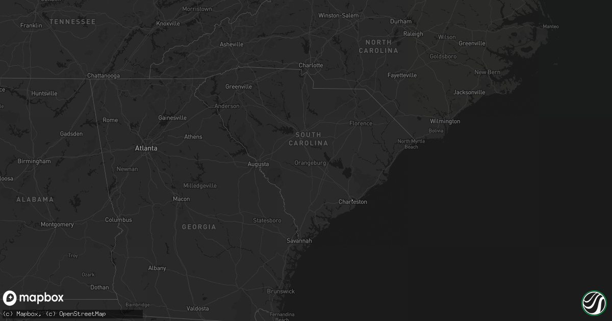 Hail map in South Carolina on July 29, 2026