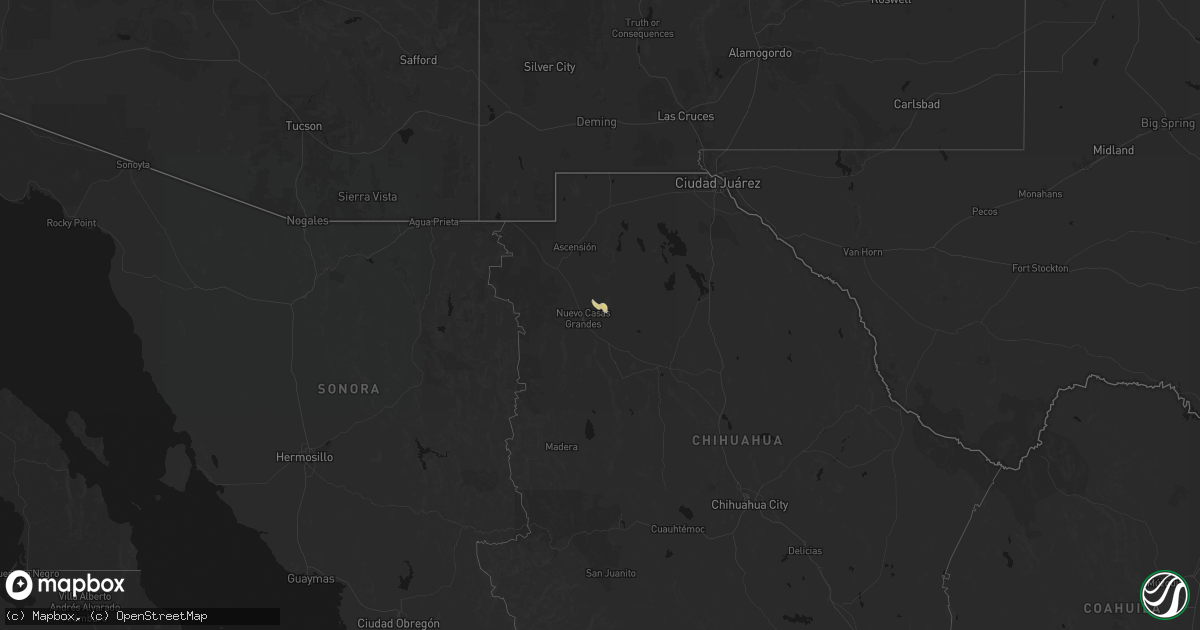 Hail map on July 29, 2026