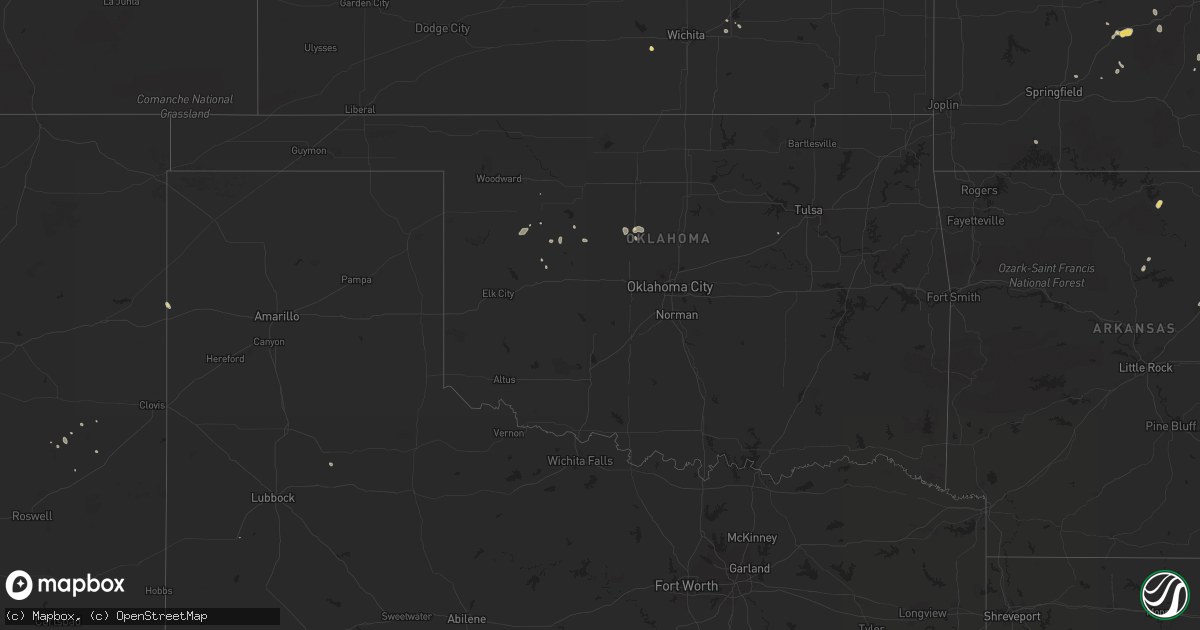 Hail map on July 30, 2011