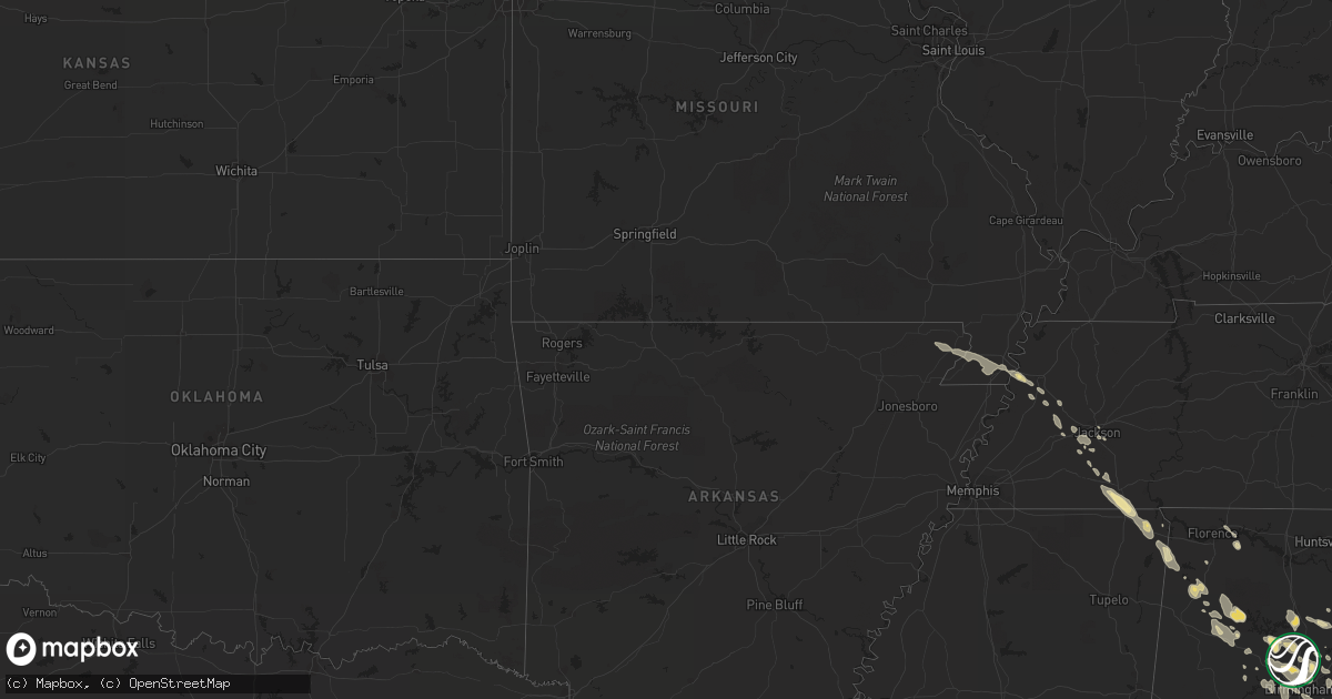 Hail map in Colorado on July 30, 2012
