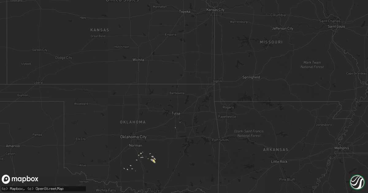 Hail map in Georgia on July 30, 2013