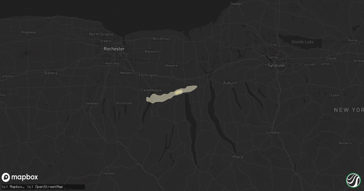 Hail map in Geneva, NY on July 30, 2014