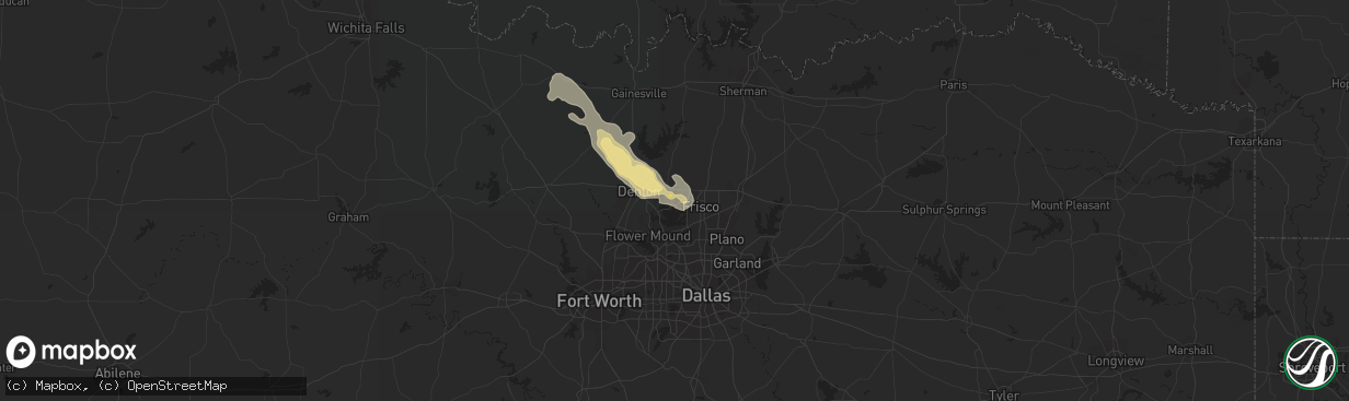 Hail map in Little Elm, TX on July 30, 2014