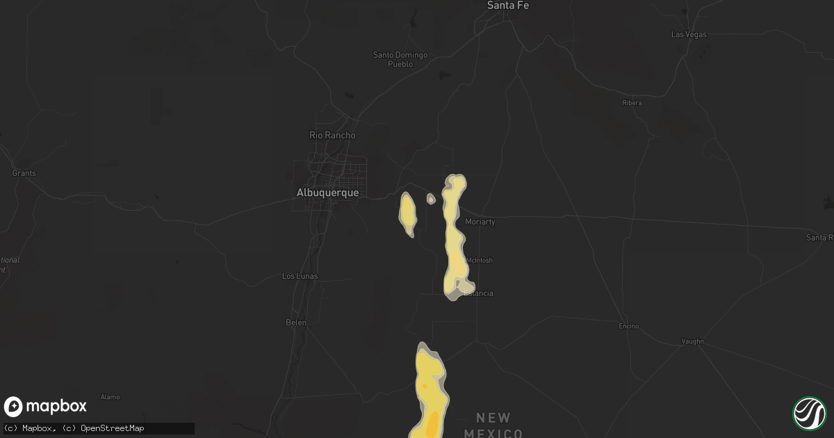 Hail map in Tijeras, NM on July 30, 2014