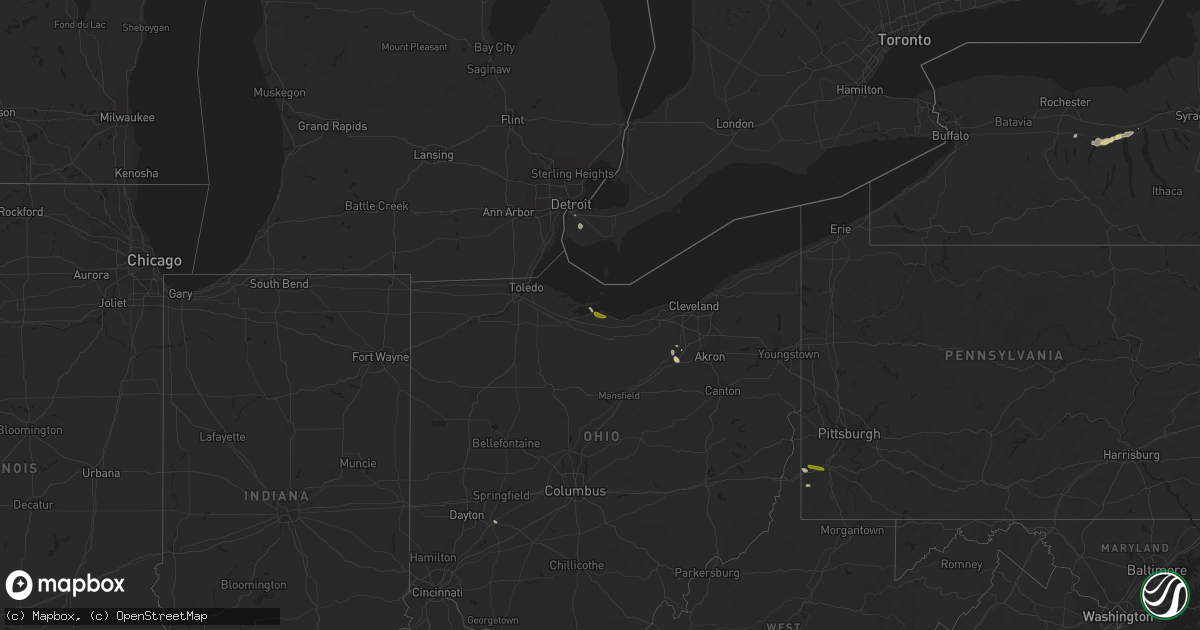 Hail map on July 30, 2014
