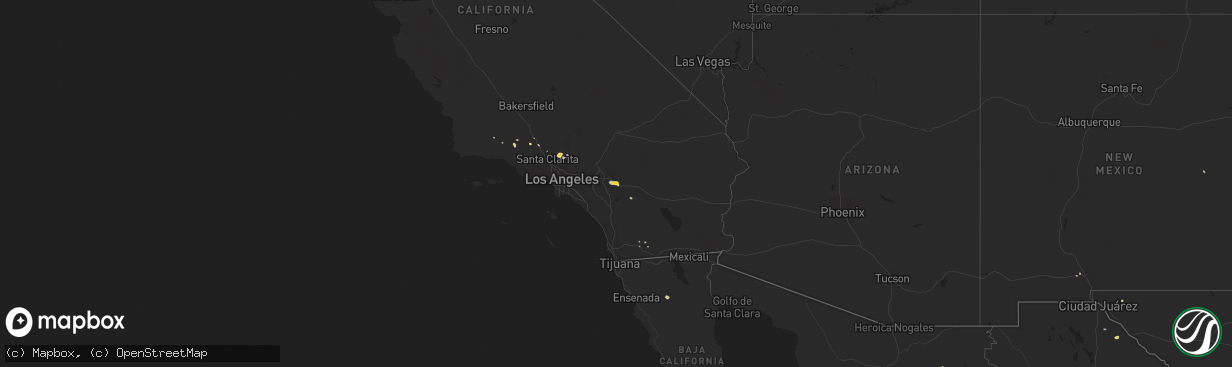 Hail map on July 30, 2015