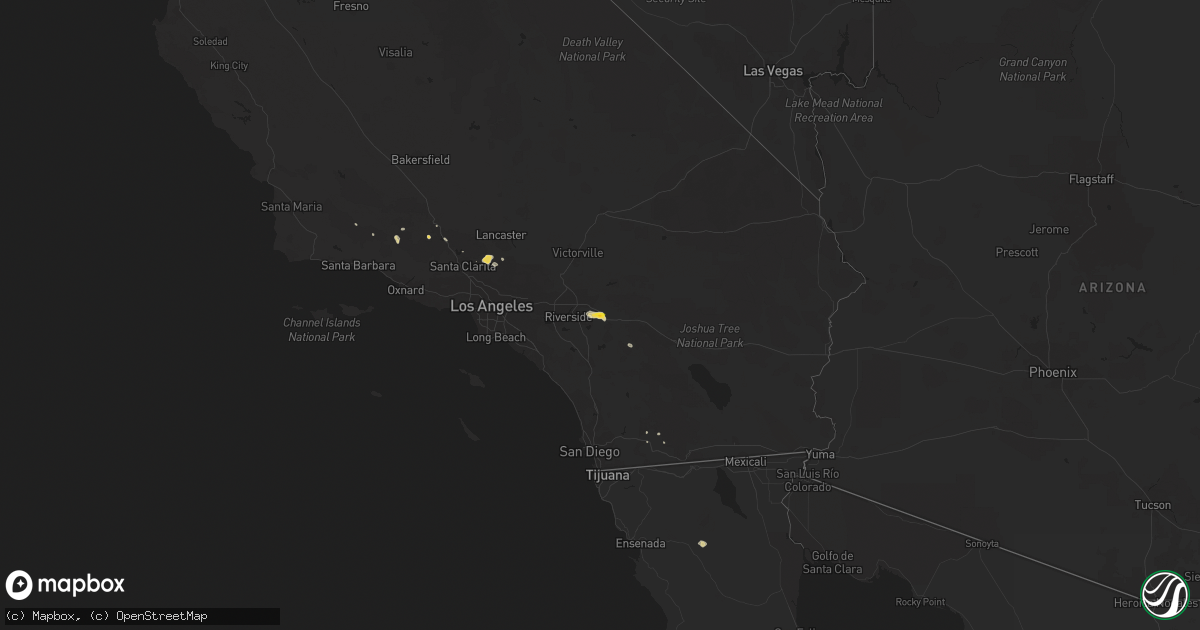 Hail map on July 30, 2015