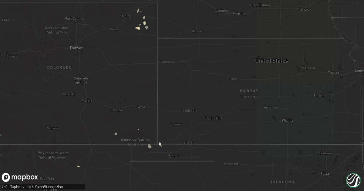 Hail map in New Mexico on July 30, 2017
