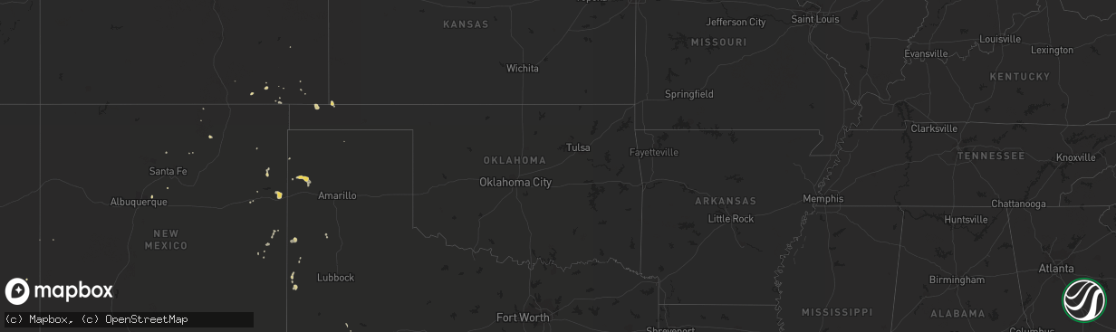 Hail map on July 30, 2017